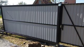 Купить сваи для ворот в Гусь-Хрустальный. Заказать ворота на сваях под ключ от 21668 руб